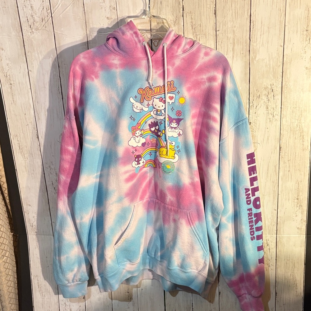 Sanrio and Hello Kitty Tie Dye Hoodie